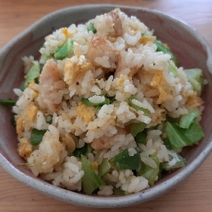 絶品パラパラ炒飯！余った鶏肉おかずで簡単リメイク♪